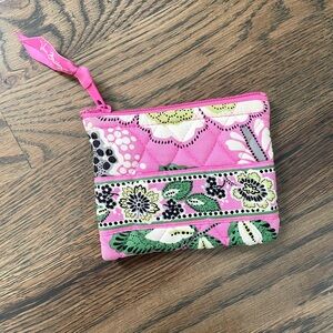 Vera Bradley Mini Pouch in Priscilla Pink pattern